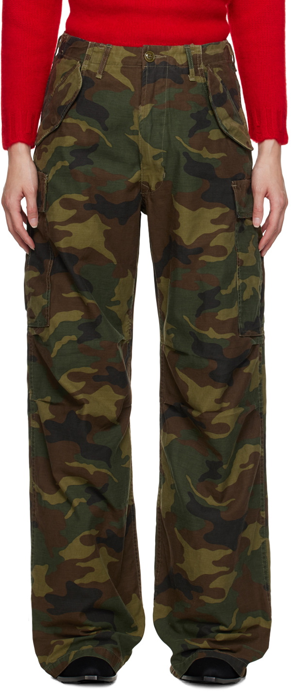 R13 Green Camouflage Trousers R13