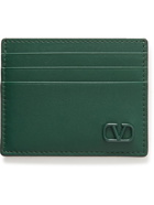 Valentino - Valentino Garavani Logo-Detailed Leather Cardholder