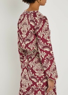Farm Rio Jacquard Woven Crop top Red