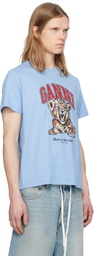 GANNI Blue Basic Jersey Tiger Relaxed T-shirt