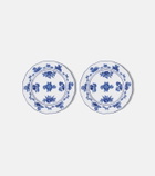 Cabana Gloria set of 2 porcelain dessert plates