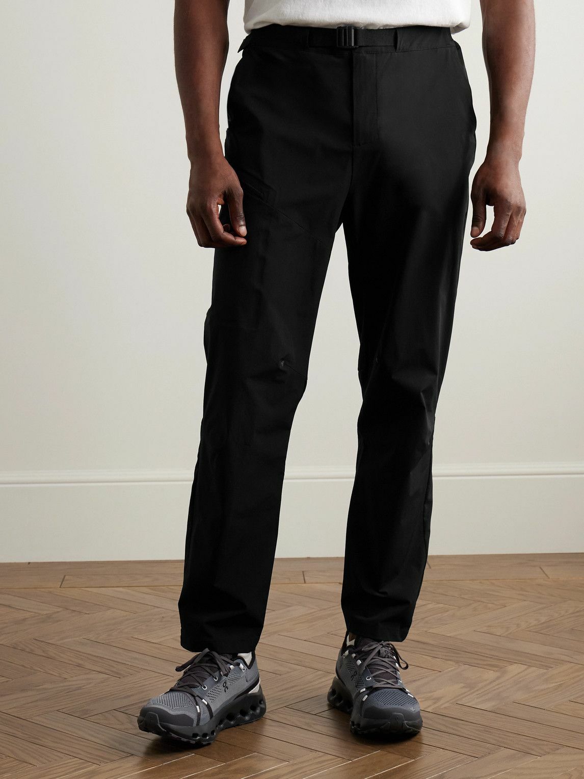 ON - Trek Tapered Ripstop-Trimmed Stretch Recycled-Shell Trousers - Black