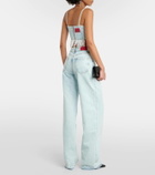 Alessandra Rich Embellished straight jeans
