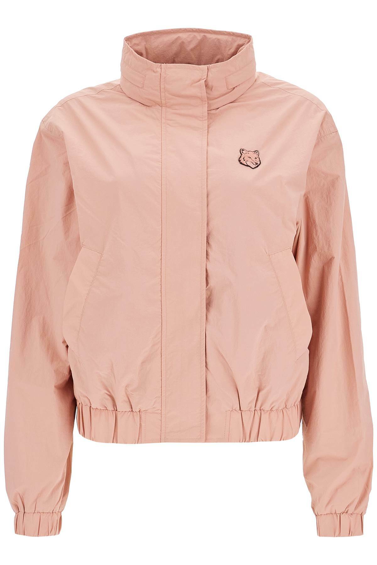 MAISON KITSUNE bold fox head windbreaker jacket Pink Maison Kitsune