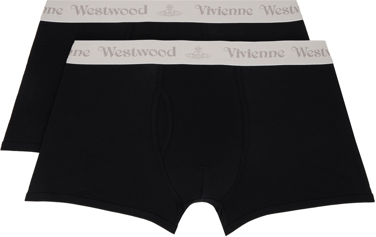 Vivienne Westwood Two-Pack Black & Gray Band Boxer Briefs