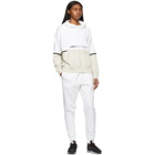 Nike White and Taupe NSW Archive Rmx Hoodie