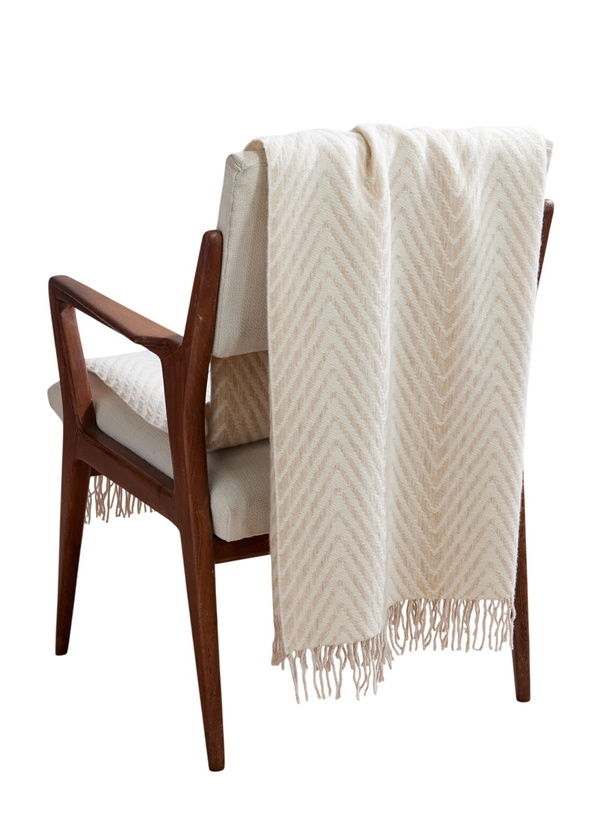 Photo: Missoni Home - Ziggy Fringe-Trimmed Wool and Cashmere-Blend Throw - White
