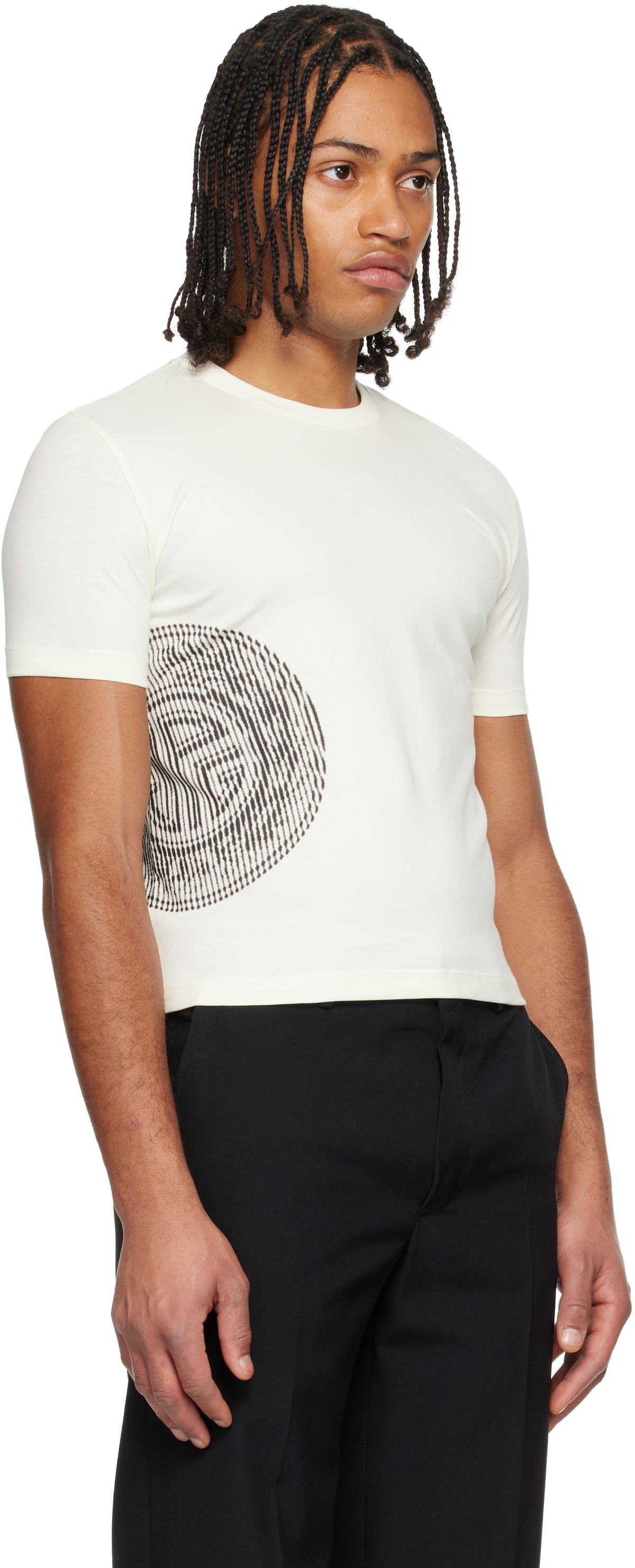 Jean Paul Gaultier Off-White 'The Laurel Stamped' Baby T-shirt