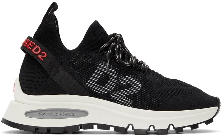 Photo: Dsquared2 Black Run DS2 Logo Sneakers