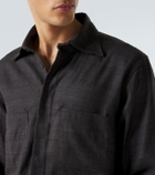 Saman Amel Regis silk shirt jacket