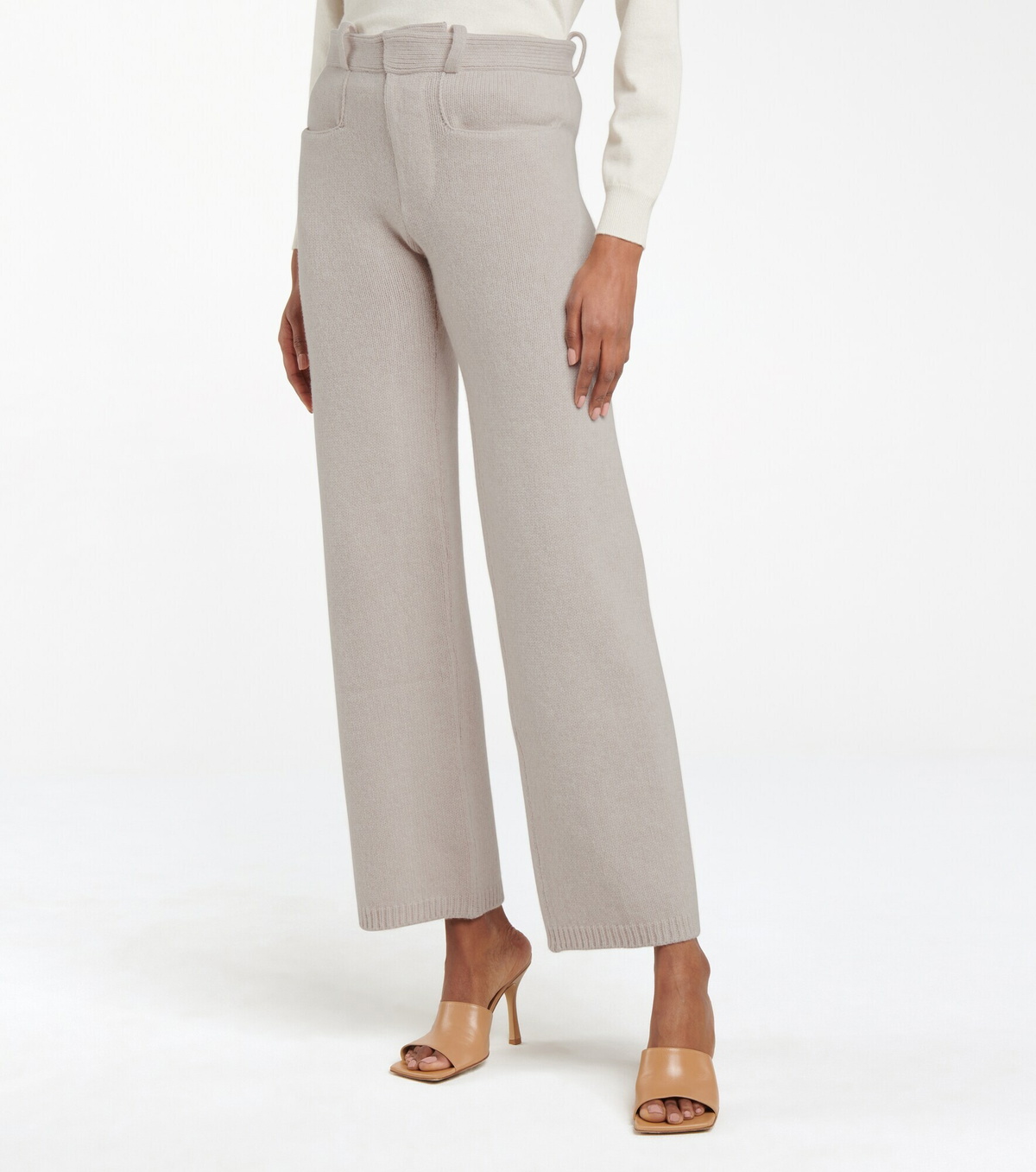 Deveaux New York - Pearl wool and cashmere pants