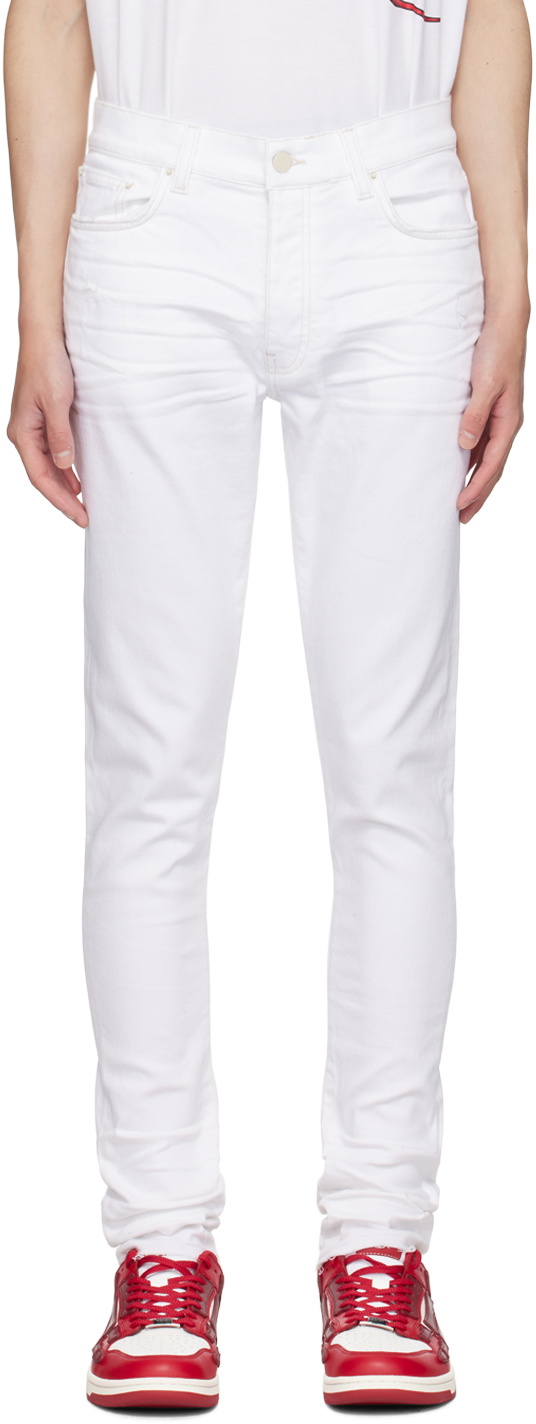 AMIRI ホワイト スキニーデニム 28 AMIRI ホワイト スキニーデニム 28 - メルカリ