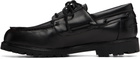 Studio Nicholson Black Guston Boat Shoes