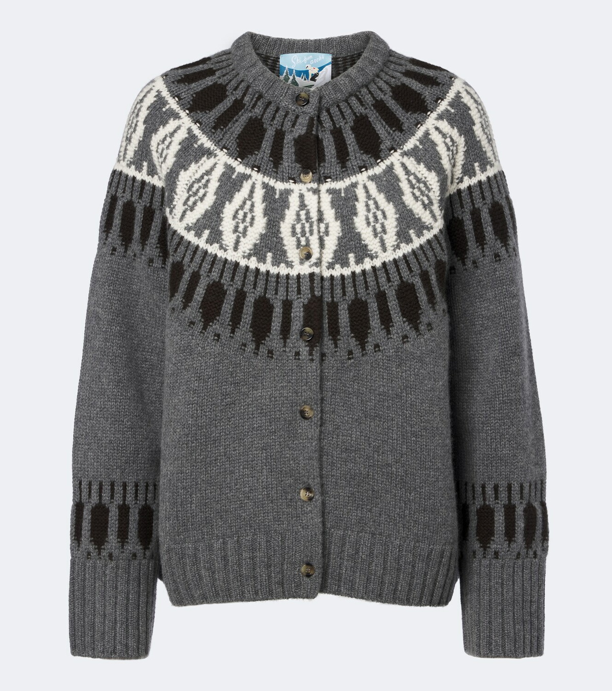Arch4 Fair Isle cashmere cardigan