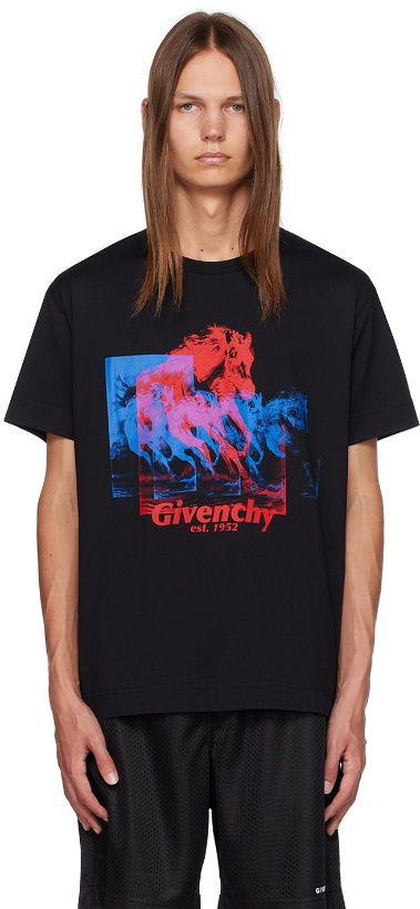Photo: Givenchy Black Graphic T-Shirt