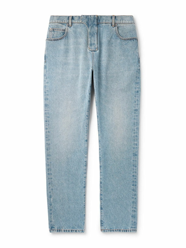 Photo: Balmain - Straight-Leg Jeans - Blue