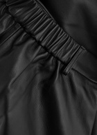 Aexae Straight-leg Leather Trousers Black