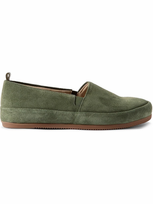 Photo: Mulo - Suede Loafers - Green