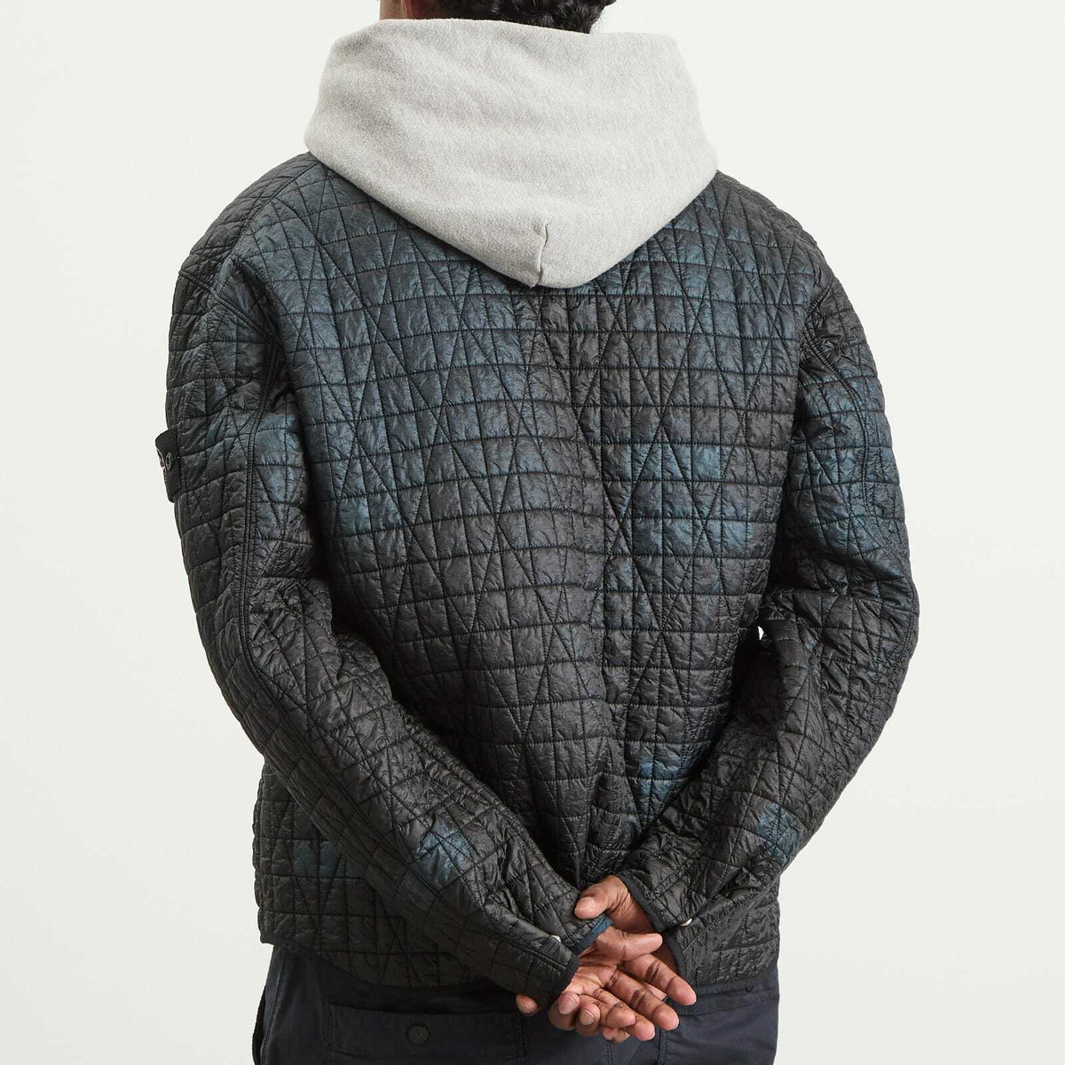 Stone Island Men's Nylon Reps-TC Corrosion Treatment Quilted Jacke