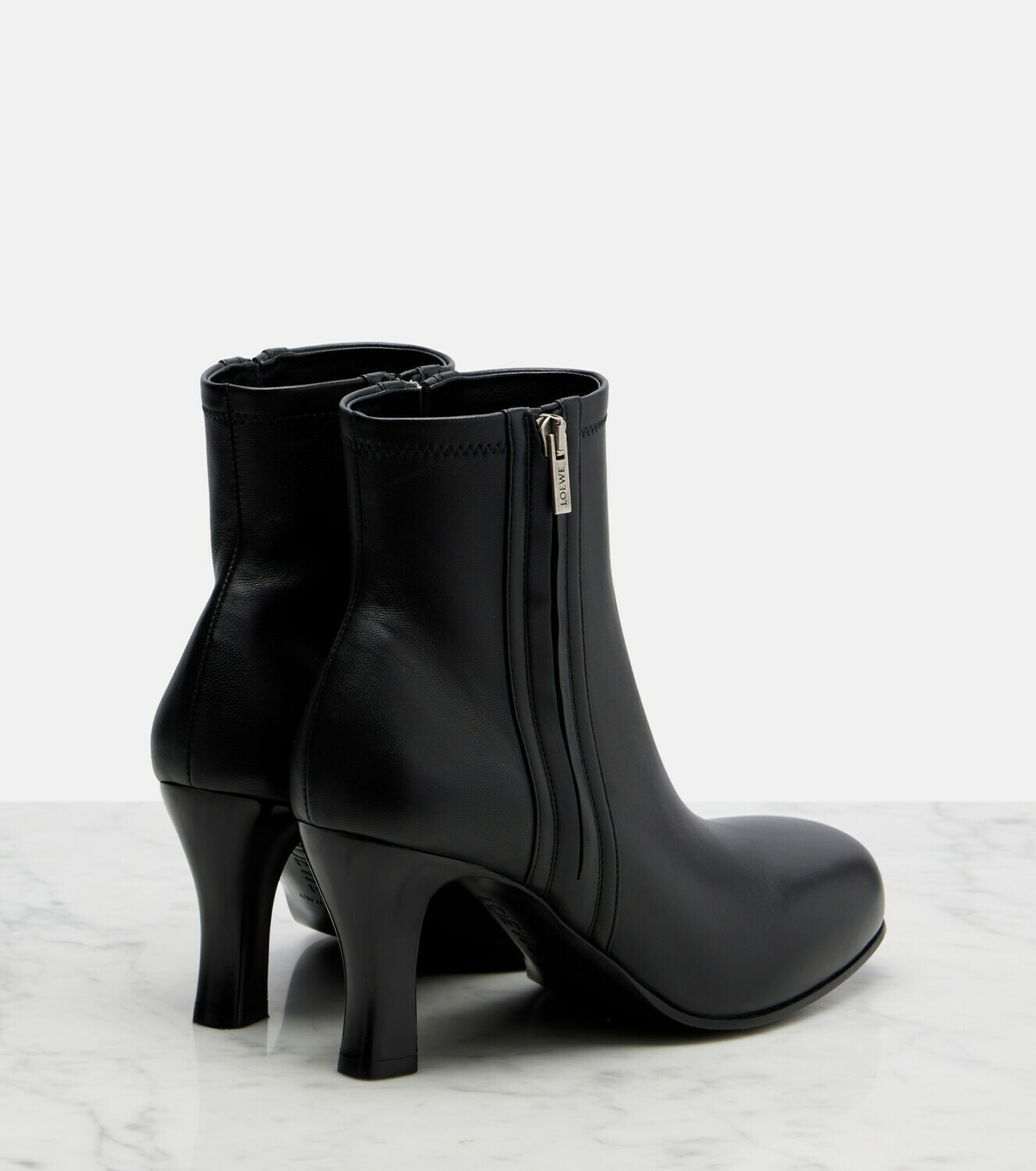 Loewe Bobine 90 leather ankle boots