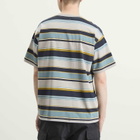 BEAMS Men's Multi Stripe T-Shirt in Light Grey