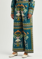 Lug Von Siga Madison Printed Cotton Trousers Multicoloured