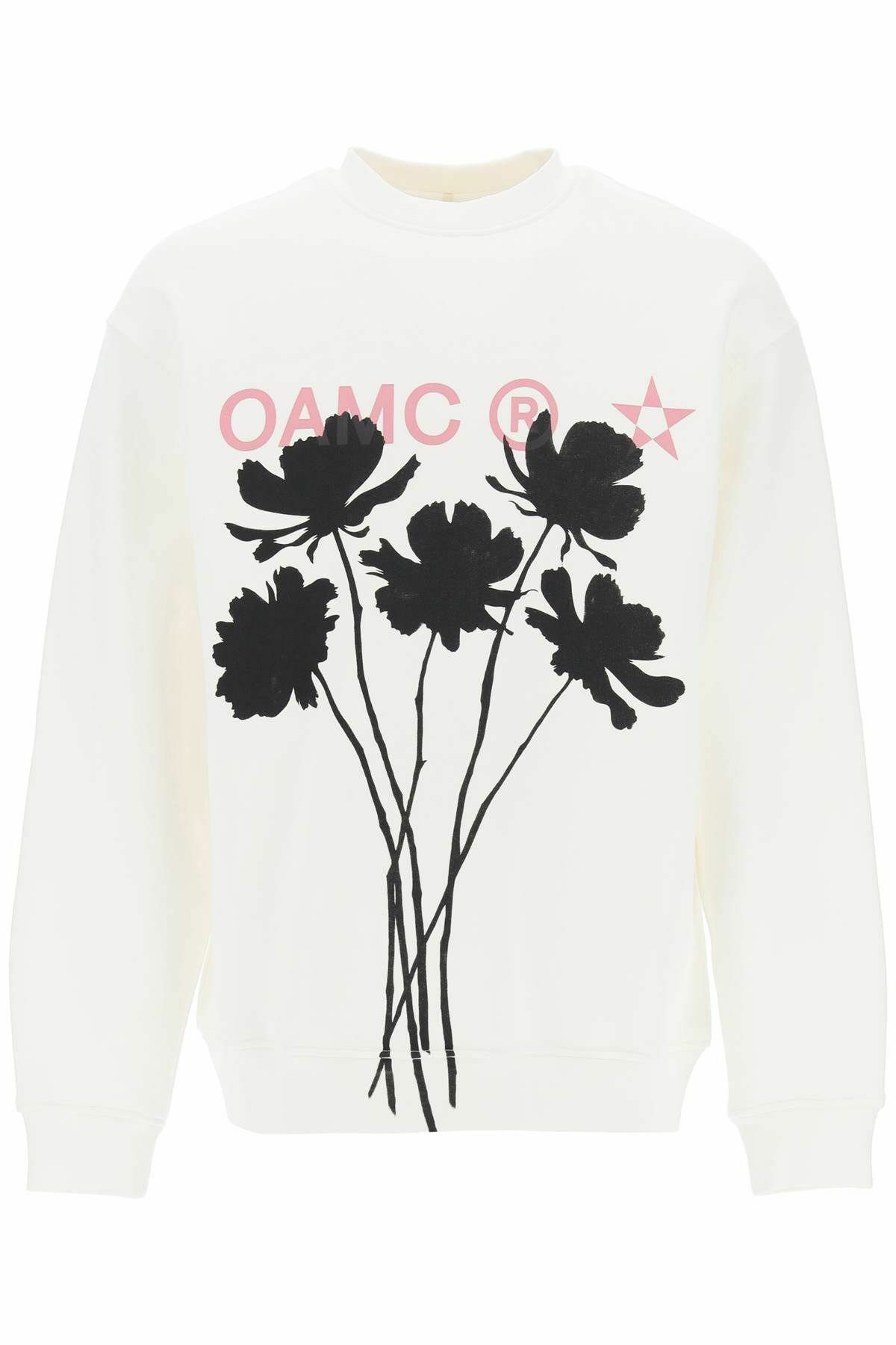 OAMC whiff sweatshirt with graphic print White OAMC