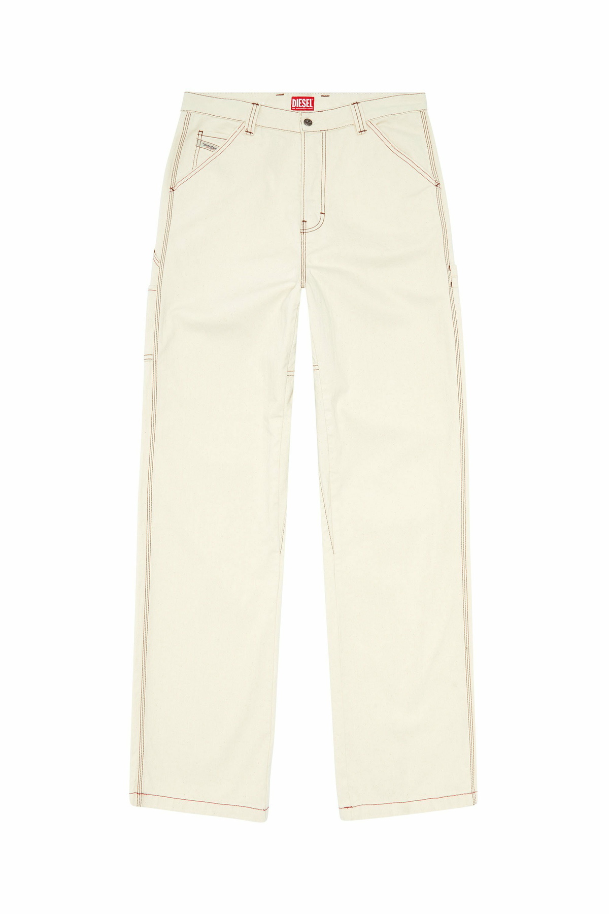 Diesel Relaxed Jeans - D-Livery - Jeans Mens in White Diesel