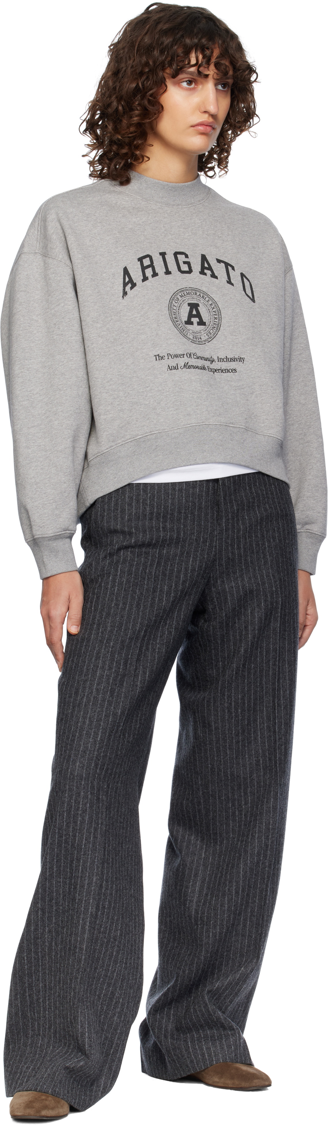 Axel Arigato Gray University Sweatshirt