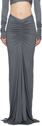 Rick Owens Lilies Gray Porterville Poppy Maxi Skirt
