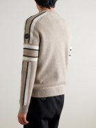 Fusalp - Spectavia Logo-Appliquéd Wool and Cashmere-Blend Jacquard Sweater - Neutrals