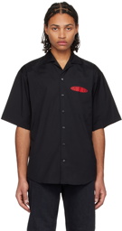 Dsquared2 Black Surfboard Bowling Shirt