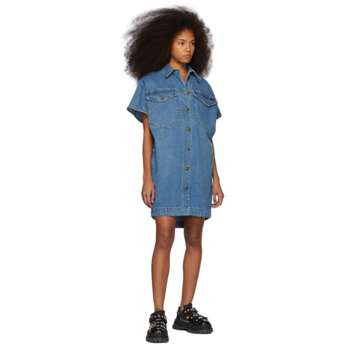 Alexander mcqueen denim on sale dress