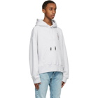 Palm Angels Grey Statement Hoodie