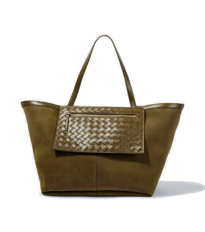Photo: Bottega Veneta Flip Flap Large leather tote bag