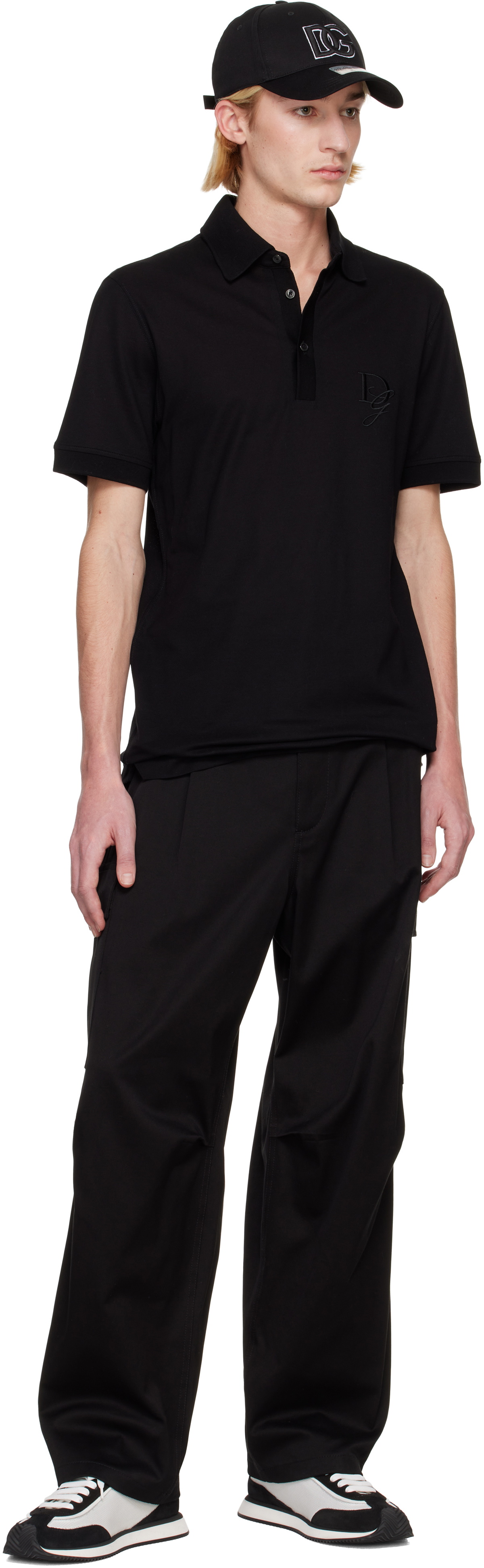 Dolce&Gabbana Black Gabar Cotone Cargo Pants
