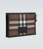 Burberry - Checked zipped wallet