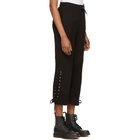 McQ Alexander McQueen Black Patch Boyfriend Lounge Pants