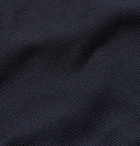 Orlebar Brown - Laughton Knitted Silk and Cotton-Blend T-Shirt - Navy