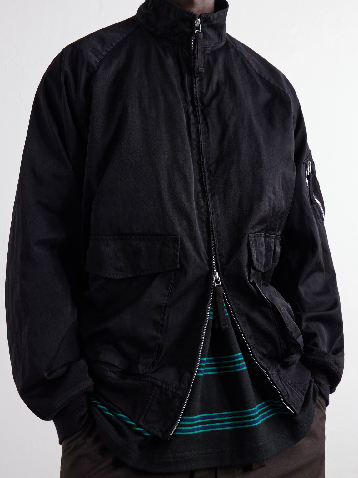 COMME DES GARÇONS HOMME - Twill Bomber Jacket - Black
