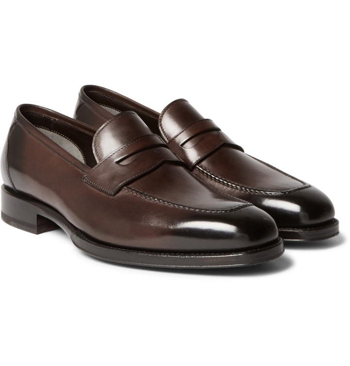 Photo: TOM FORD - Wessex Leather Penny Loafers - Brown