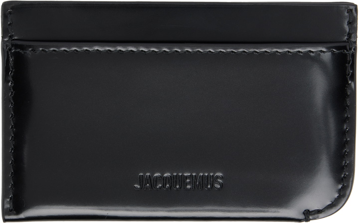 Photo: JACQUEMUS Black 'Le Porte Curvo' Card Holder