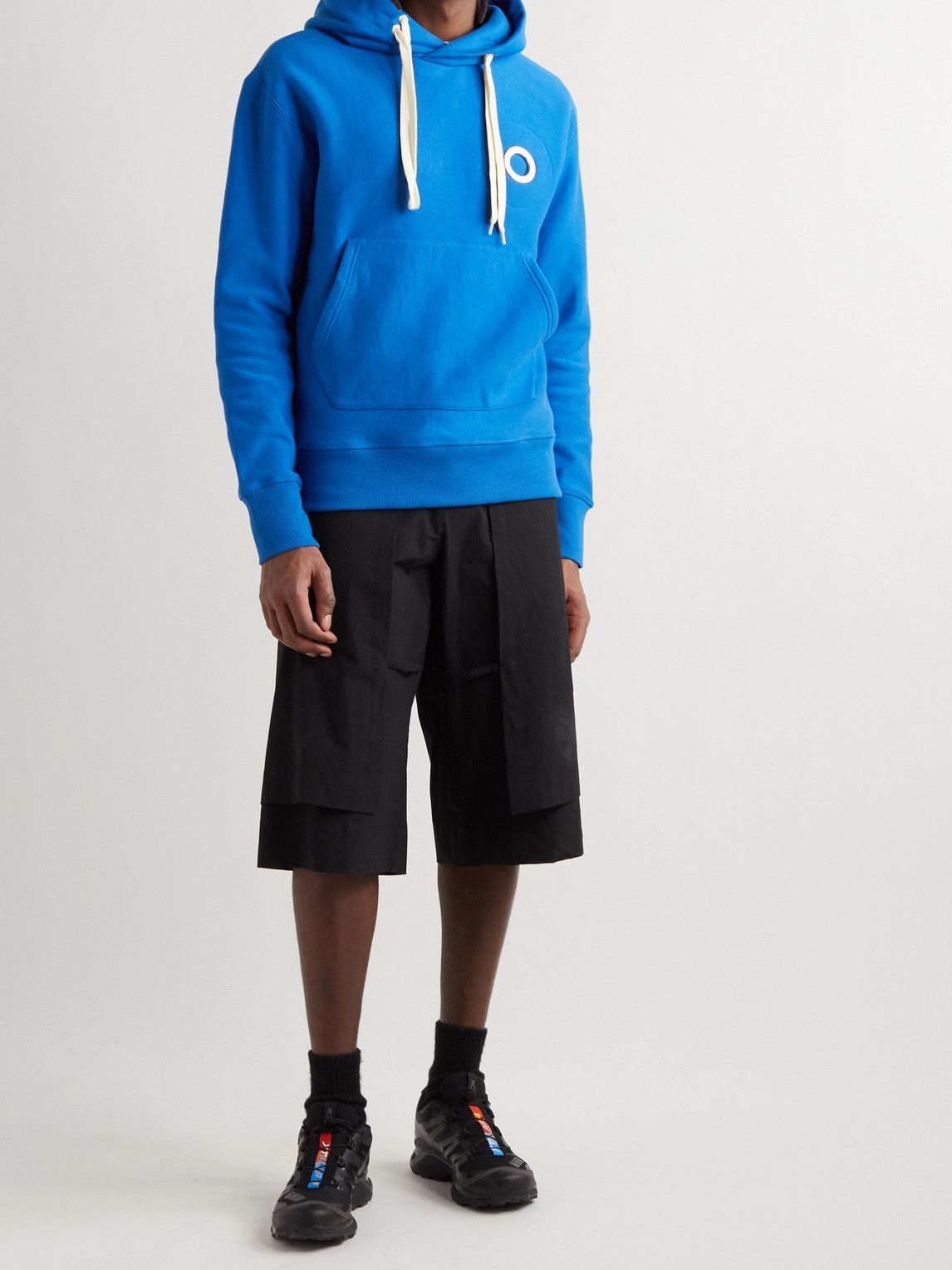 Craig Green - Eyelet-Embellished Cotton-Jersey Hoodie - Blue Craig