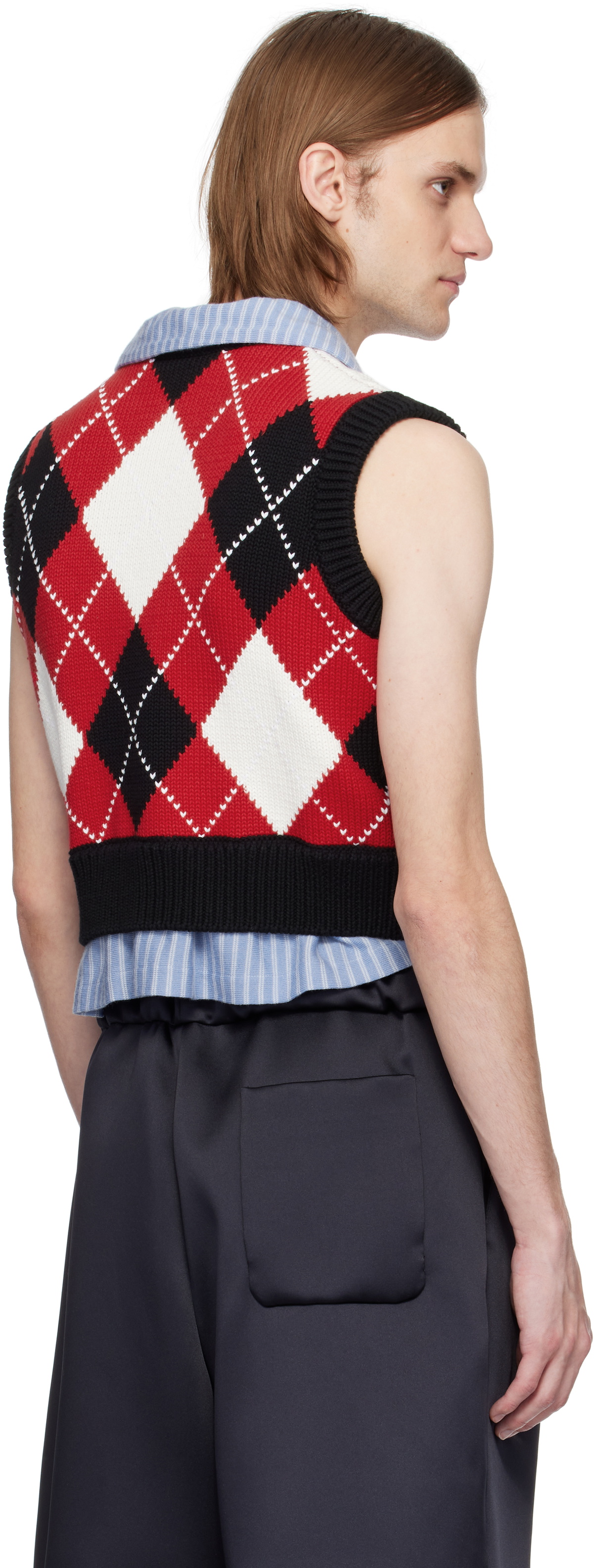 Charles Jeffrey LOVERBOY Multicolor Smart Cropped Vest