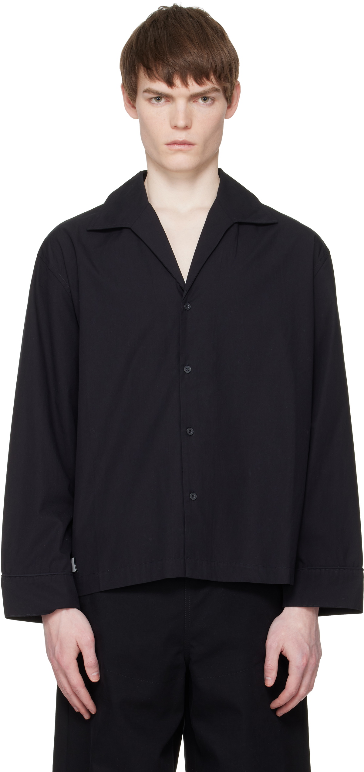 Entire Studios Black LS Pajama Shirt
