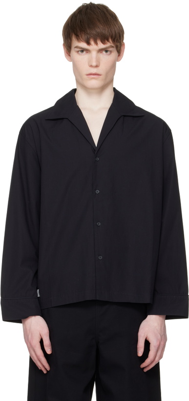 Photo: Entire Studios Black LS Pajama Shirt
