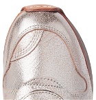 adidas Consortium - Hender Scheme MicroPacer Metallic Textured-Leather Sneakers - Men - Silver