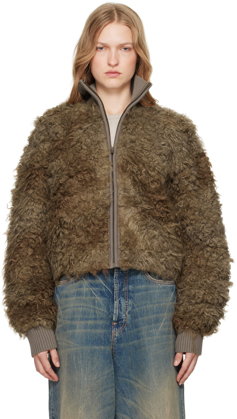 Fashion acne faux fur coat