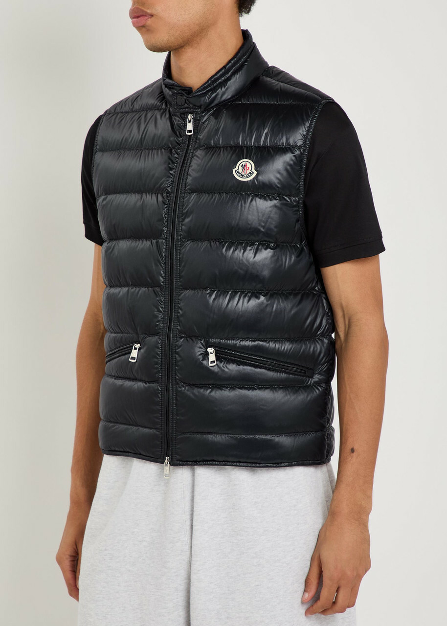 Moncler Gui Padded Nylon Gilet Navy