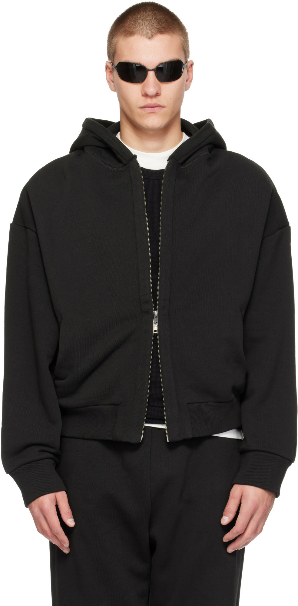 Entire Studios Black Thermal V2 Hoodie